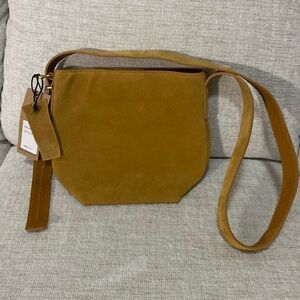 Margot New York mini suede bucket purse